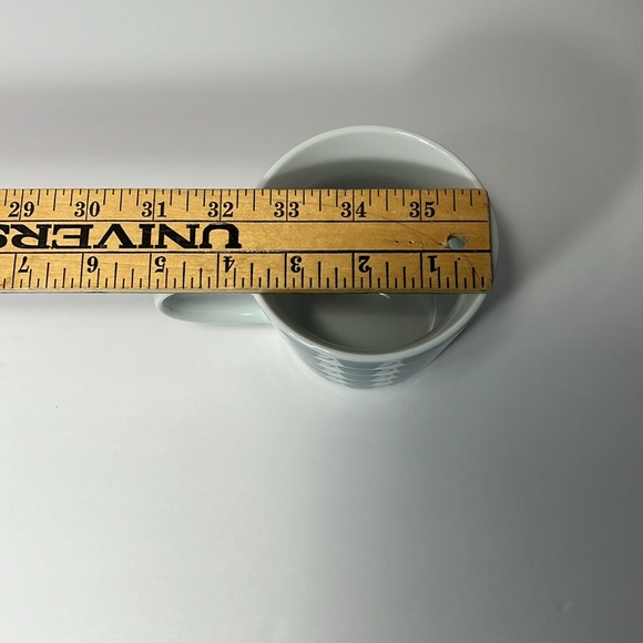 Crate & Barrel Large Mug w/ Teal Cups Decoration - Picture 6 of 6